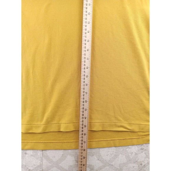 VINTAGE Levis Polo Shirt Mens Medium Yellow Short Sleeve - Picture 5 of 7